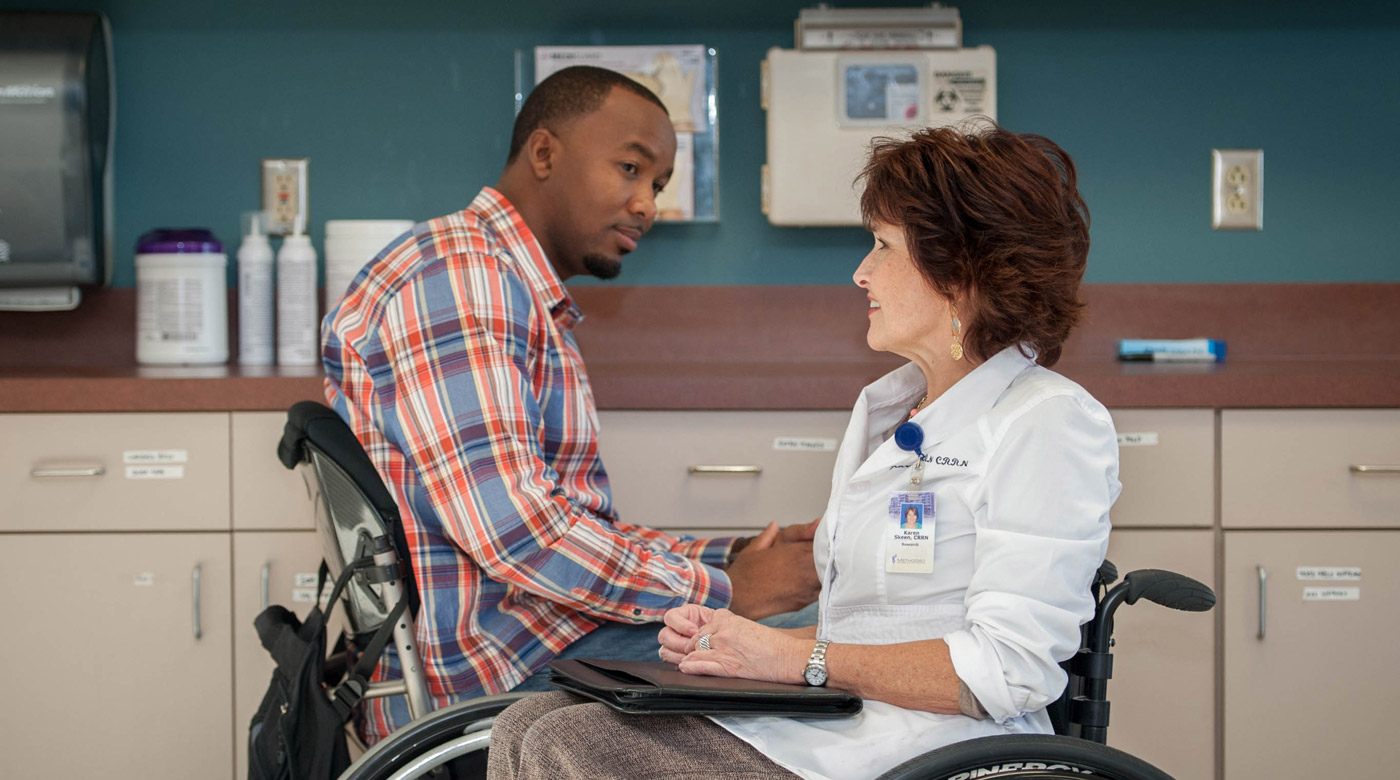 A doctor and patient